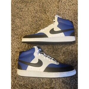 Nike COURT VISION MID NN Men's 7 Women’s 8.5 BlueBlack/White Sneakers FQ8740-480